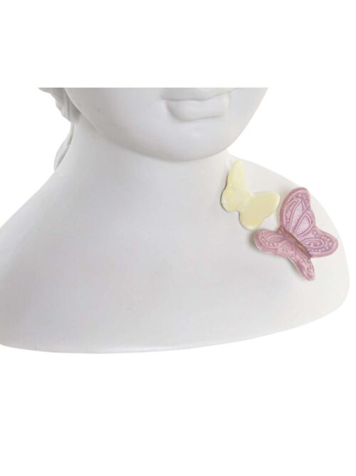 Vaso Testa di Donna con Fiori sui Capelli in Porcellana