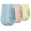 Vaso In Cristallo Azzurro Rosa Verde 14X14X30