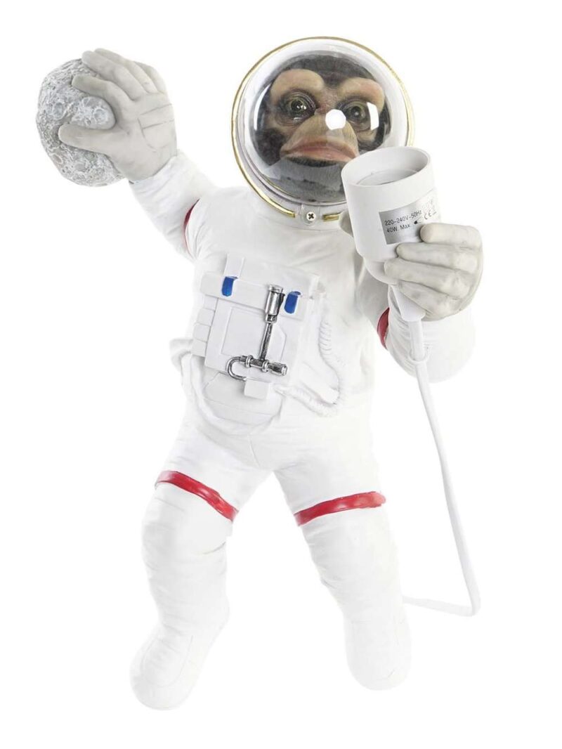 Lampada Da Parete In Resina Scimmia Astronauta