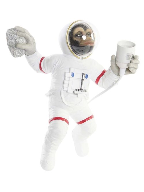 Lampada da Parete in Resina Scimmia Astronauta