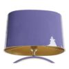 Lampada Da Tavolo In Metallo Con Paralume Lilla