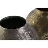 Vaso Rotondo In Alluminio Raschiato Argento