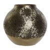 Vaso Rotondo In Alluminio Raschiato Argento