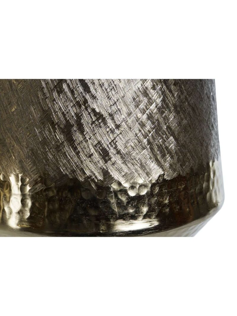 Vaso Centrotavola In Alluminio Raschiato