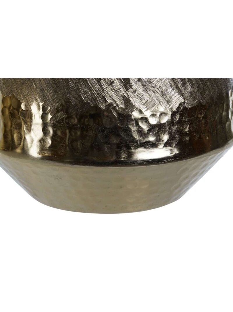 Vaso Centrotavola In Alluminio Raschiato
