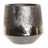 Vaso Centrotavola In Alluminio Raschiato Argento