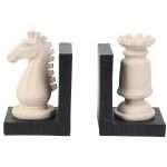 Fermalibri SCACCHI in Ceramica 11x9x17 cm