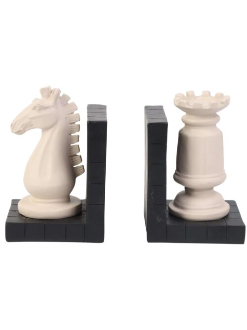 Fermalibri SCACCHI in Ceramica 11x9x17 cm