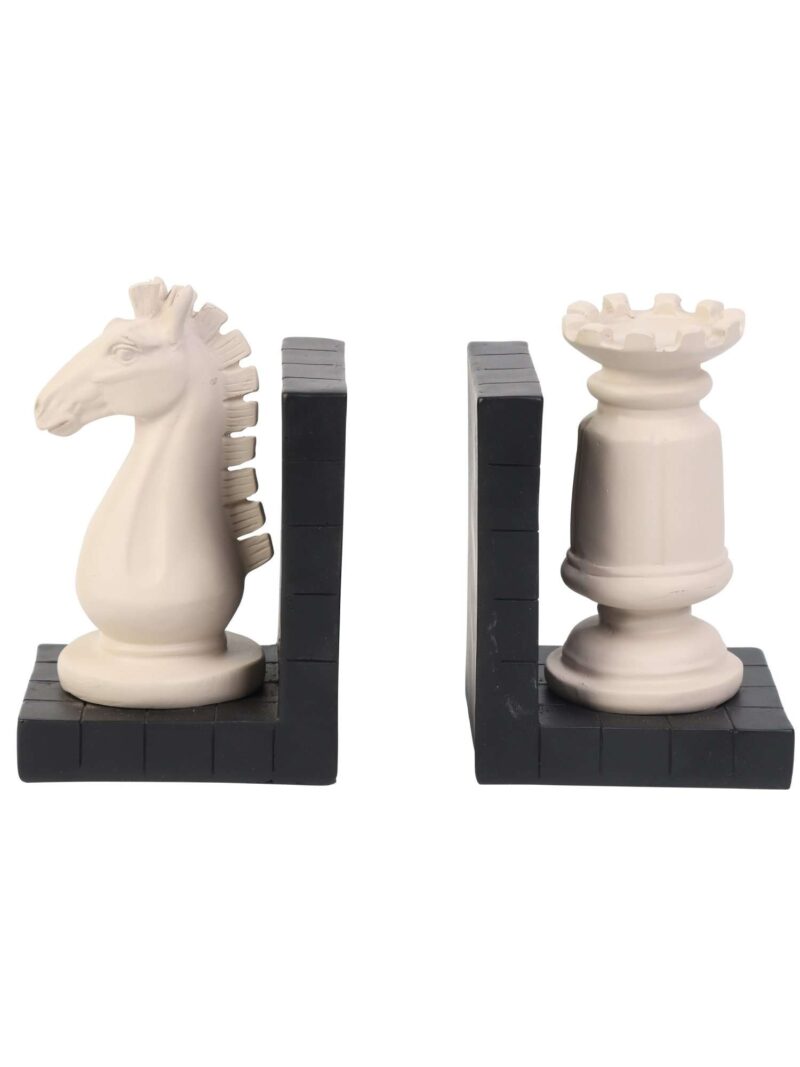 Fermalibri Scacchi In Ceramica 11X9X17 Cm