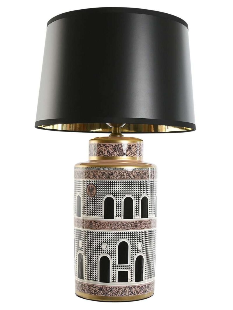 Lampada Da Tavolo In Porcellana Con Disegni Di Porte H68