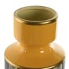 Vaso In Porcellana Giallo Stile Retro Stampa Bianco/Nero
