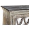 Mobile Buffet In Legno Naturale Di Mango Invecchiato Con Decorazione