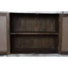 Mobile Buffet In Legno Naturale Di Mango Invecchiato Con Decorazione