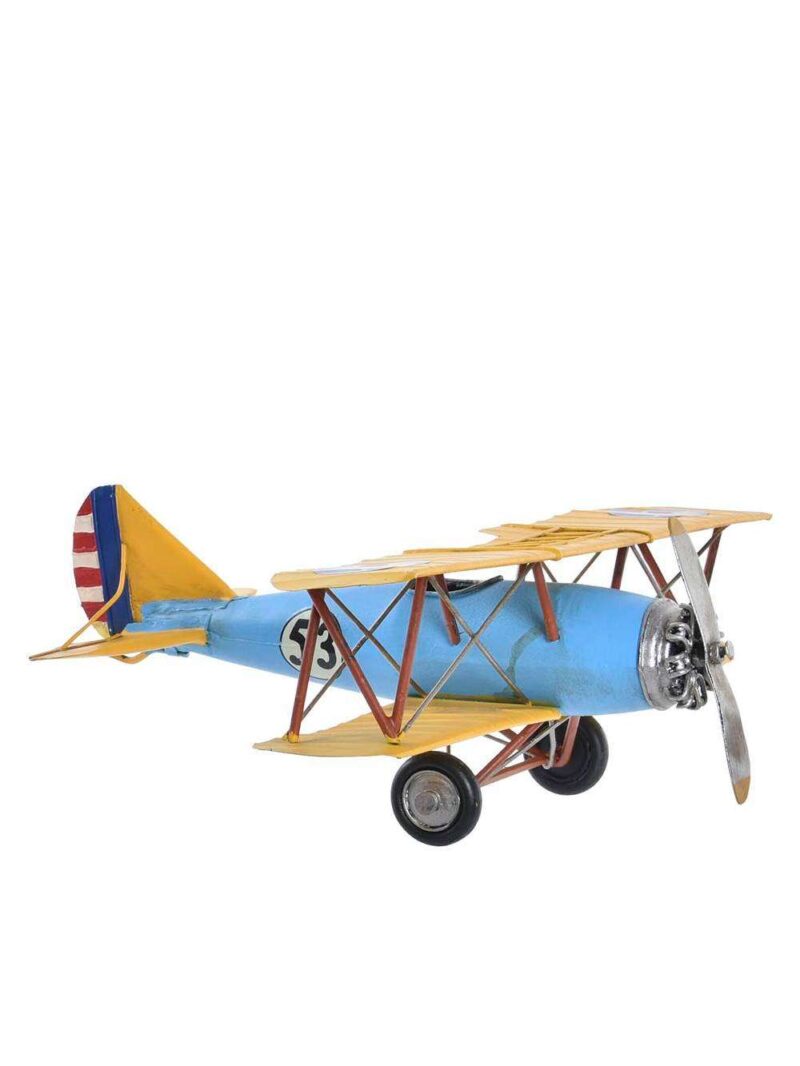 Decorazione In Metallo Aeroplanino Vintage
