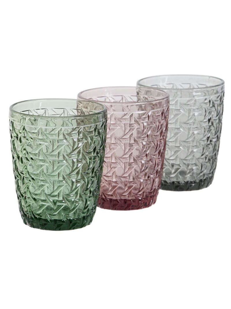 Set Di 6 Bicchieri Sollievo In Cristallo 3 Colori