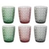 Set Di 6 Bicchieri Sollievo In Cristallo 3 Colori