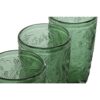 Set Di 6 Bicchieri Bibita In Cristallo Foglie Colore Verde