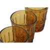 Set Di 6 Bicchieri Sollievo In Cristallo Ambra