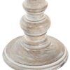Candelabro Mango Invecchiato Decapato E Metallo H32