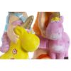 Figura Di Bambini Con Unicorno In Fibra Di Vetro