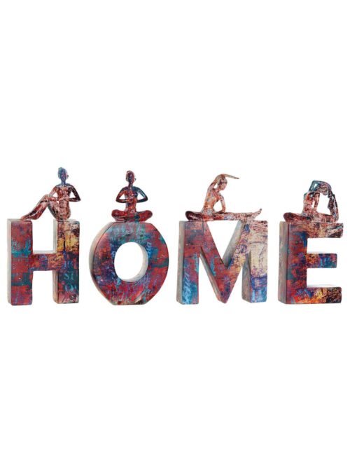 Decorazione HOME Yoga Domestico in Resina Multicolore
