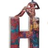 Decorazione Home Yoga Domestico In Resina Multicolore
