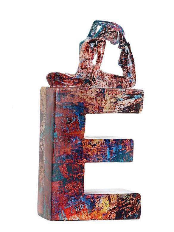 Decorazione Home Yoga Domestico In Resina Multicolore