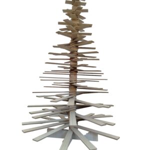 Albero Natale in Listelli Larice Naturale h190