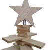 Albero Natale In Listelli Larice Naturale H190