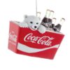 Decorazione per Albero Orsetto Polare in Resina con Coca-Cola
