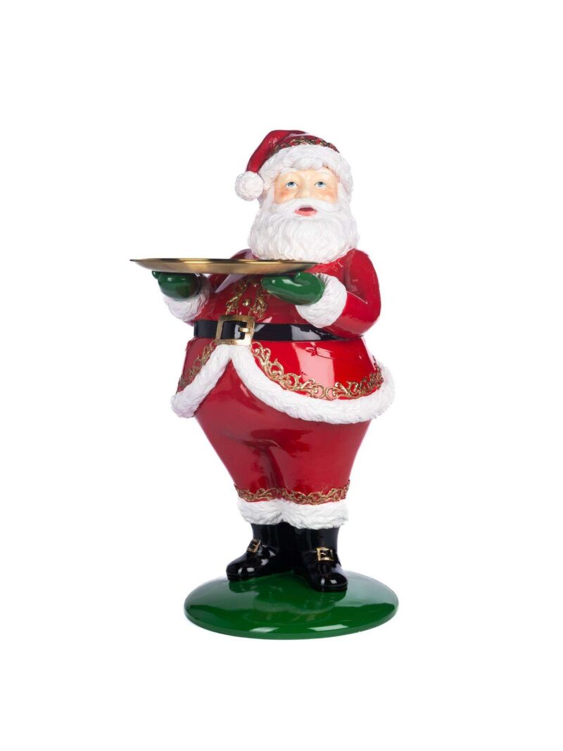 Babbo Natale Maggiordomo Con Vassoio