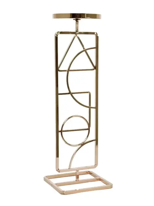 Portacandela in Metallo Oro Henriette Altezza 36 cm