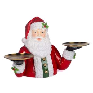 Busto di Babbo Natale con 2 Vassoi