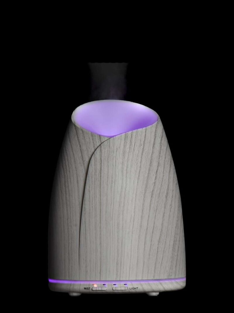 Aroma Diffusore Led 500Ml Legno Bianco
