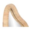 Specchio In Rattan Naturale Verticale A Forma Irregolare