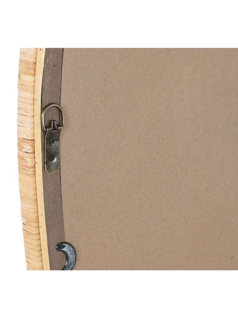 Specchio In Rattan Naturale Verticale A Forma Irregolare