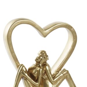 Decorazione da Tavolo Coppia Innamorati in Cuore