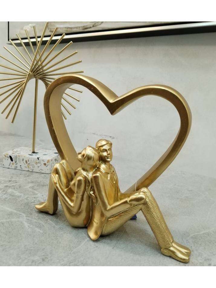 Decorazione Da Tavolo Coppia Innamorati In Cuore