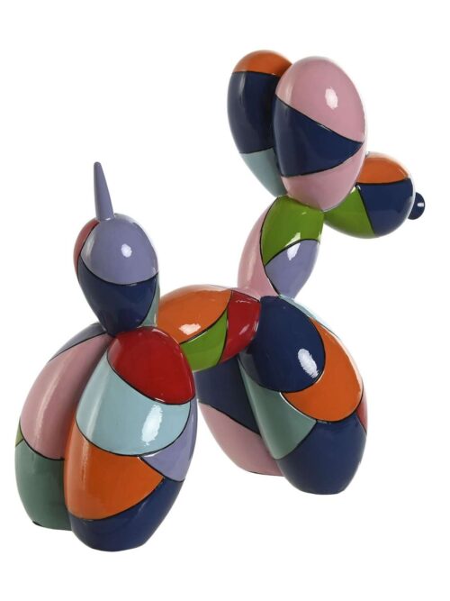 Cane Stilizzato Multicolore Stile Moderno 31x12x27