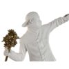 Figura Decorativa Lanciatore Di Fiori Di Banksy Bianco