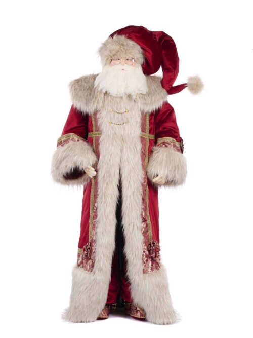 Imponente Figura Decorativa di Santa Claus