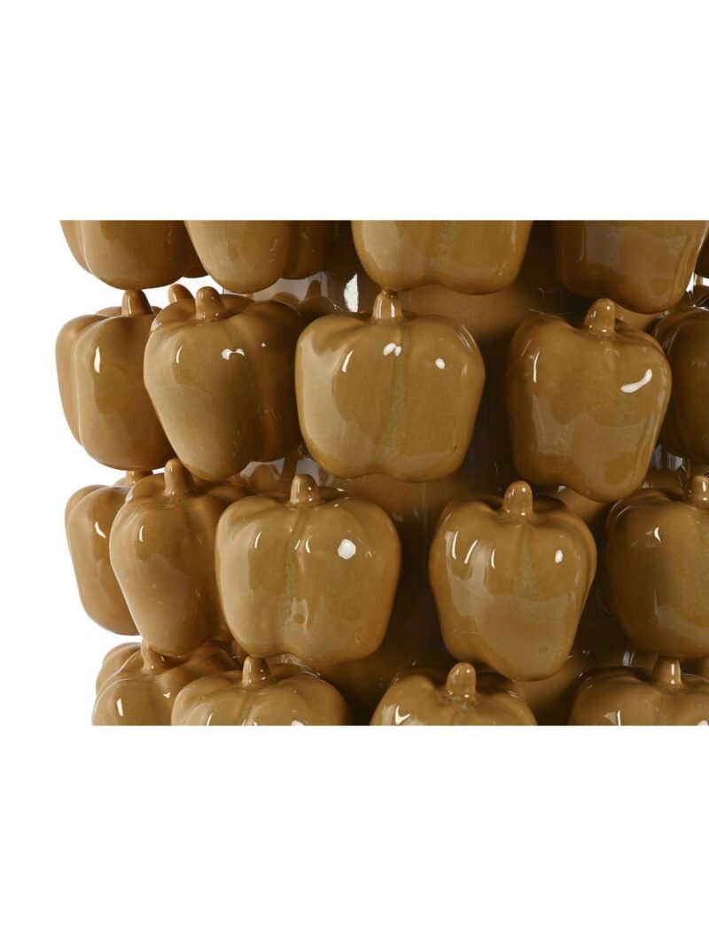Vaso In Ceramica Beige Con Motivo Di Frutta