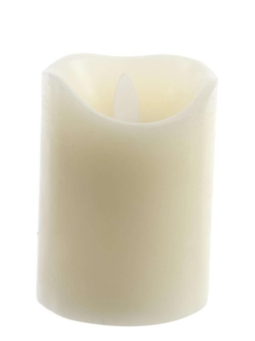 Candela Bianca Artificiale a LED con Movimento di Fiamma