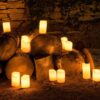 Candela Bianca Artificiale A Led Con Movimento Di Fiamma