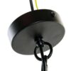 Lampadario Da Soffitto Stile Glam Nero A 5 Luci
