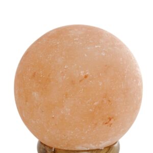 Lampada Sfera di Sale dell'Himalaya Base su Legno