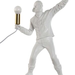 Lampada da Tavolo Lanciatore di Banksy Bianco