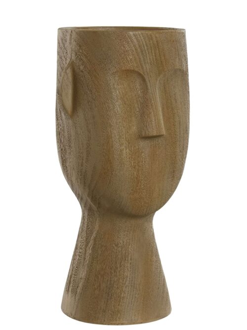 Vaso Viso in Resina Effetto Legno h31
