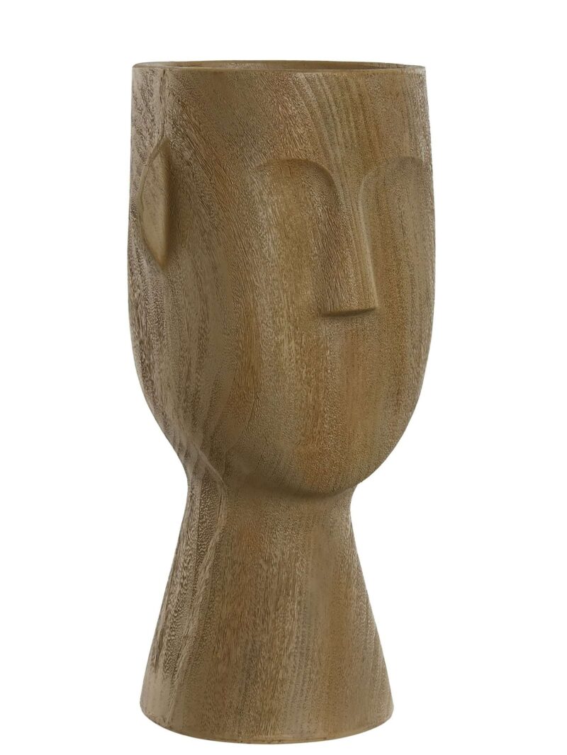 Vaso Viso In Resina Effetto Legno H31