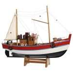 Modellino Barca in Legno Vintage